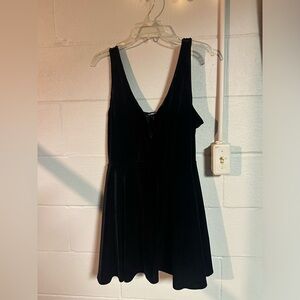 Express Velvet Black Dress- Size L